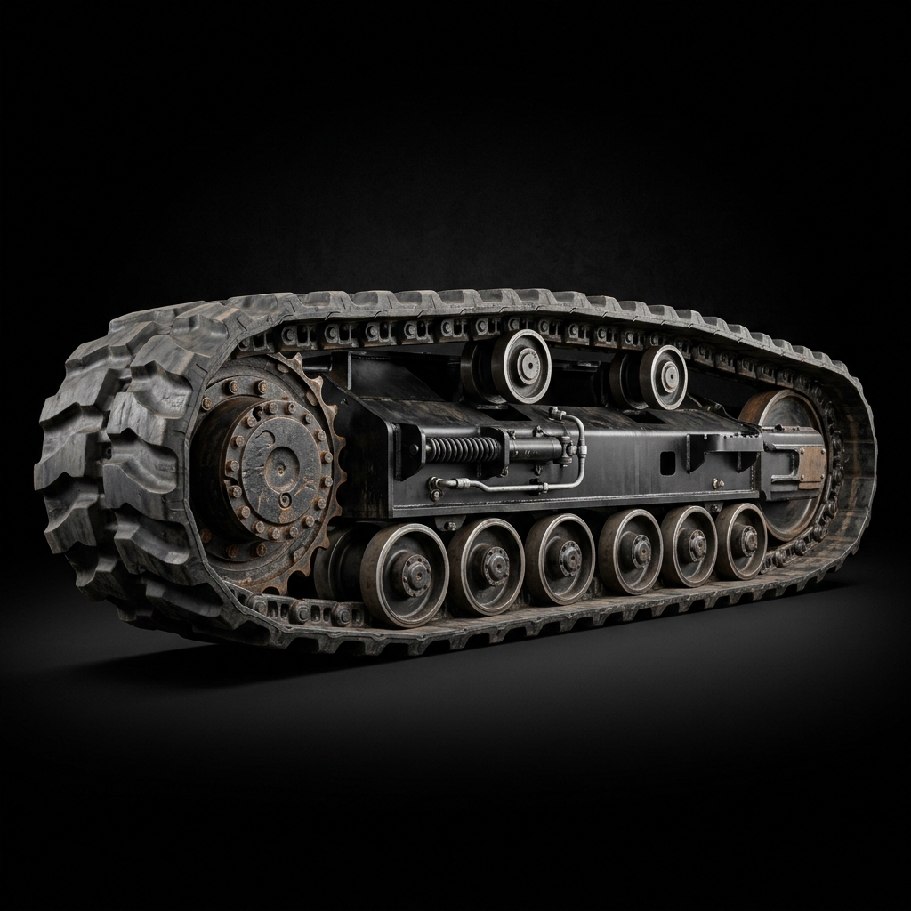 TYPHON ThunderDump LIFT continuous high-flotation rubber crawler tracks