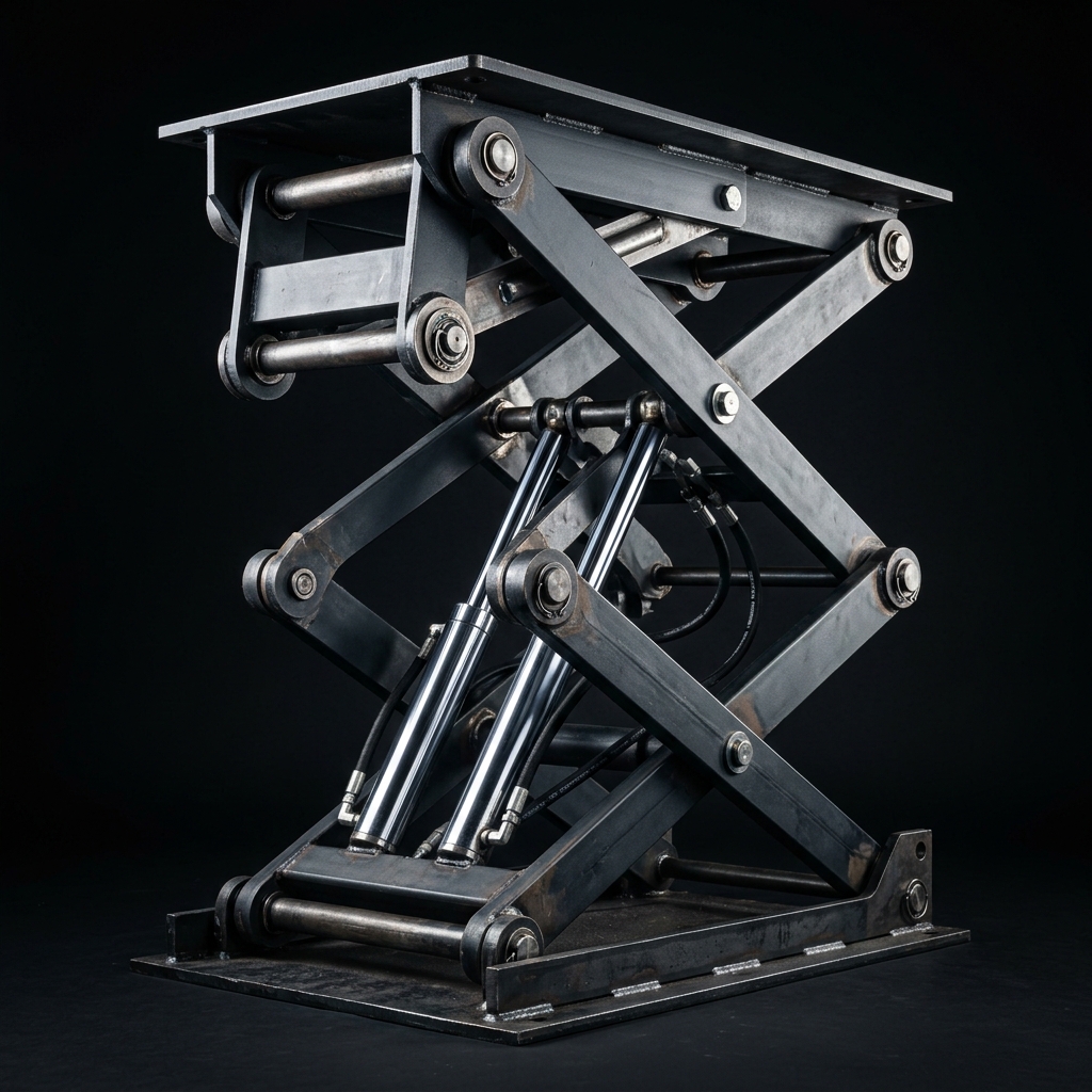 TYPHON ThunderDump LIFT 59.1-inch elevated scissor lift mechanism